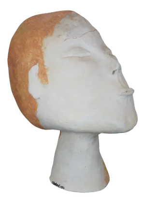 Stress by Deborah Ballard Art Sculpture Figural Head Bust