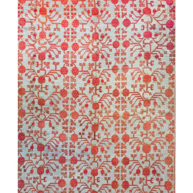 Early 20th Century Early 20th Century Samarghand Rug For Sale - Image 5 of 16