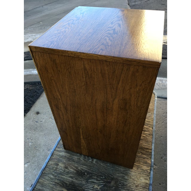 Wood Vintage Lane Style Nightstand From Dixie For Sale - Image 7 of 13