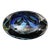 Rollin Karg 2001 Vintage Dichroic Hand Blown Art Glass Disc Sculpture For Sale