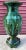 1930s Vintage Large Majolica Classical Figaro Vase. For Sale - Image 5 of 10