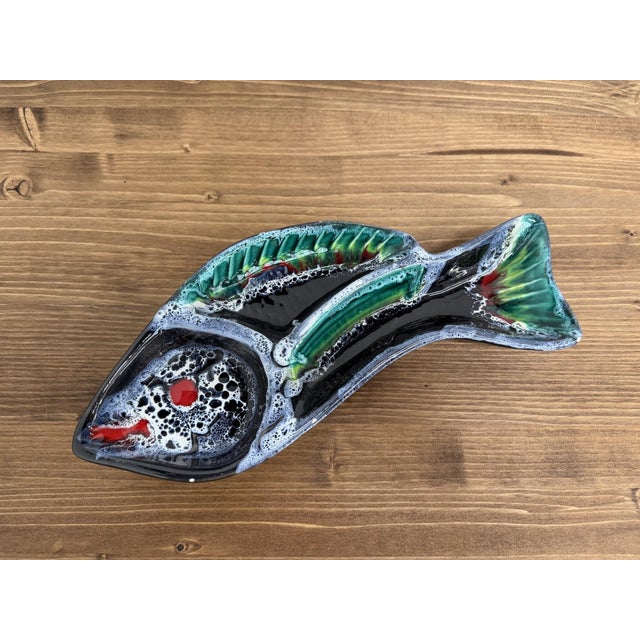 Modern Fish Ceramic Trinket Dish from Vallauris, 1950s For Sale - Image 3 of 10
