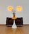 Glass Wall Sconces with Six Alabaster Gold Disks, 1990s, Set of 2 For Sale - Image 11 of 16