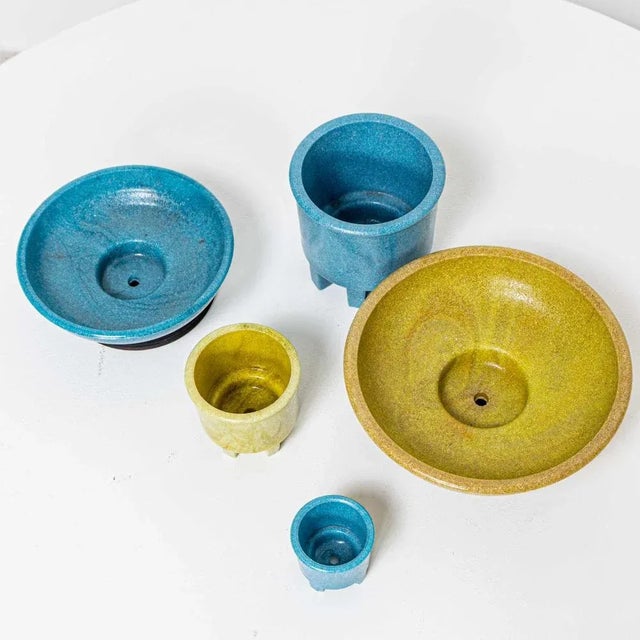 Cacti Planters by Andries Dirk Copier, Netherlands, 1930s, Set of 5 For Sale - Image 5 of 7