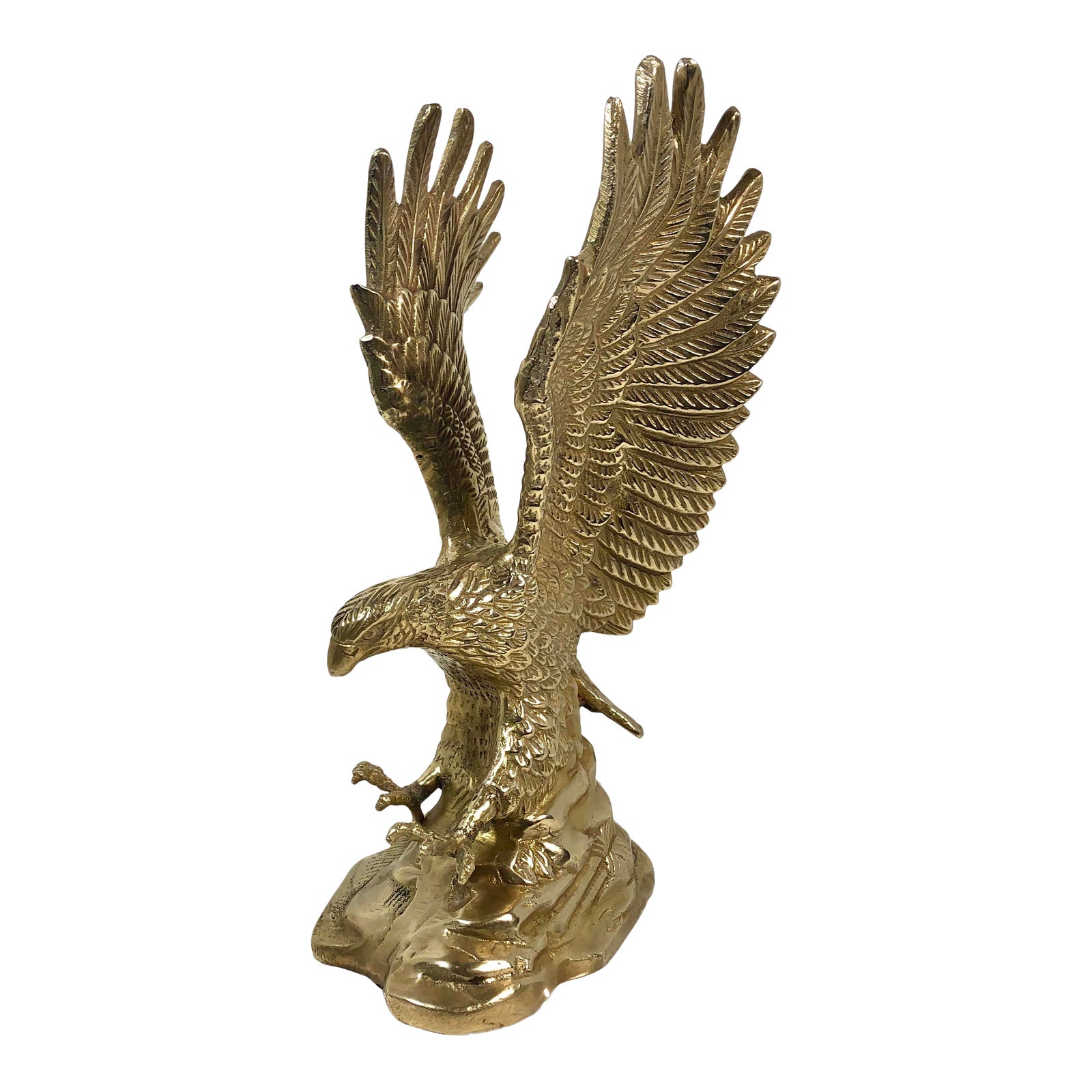 Vintage Solid Brass Eagle Figurine Chairish