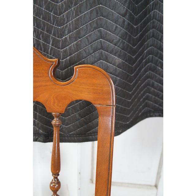 Antique Early 20th Century Michigan Chair Company Walnut Side Chair Embroidered Seat For Sale - Image 6 of 12