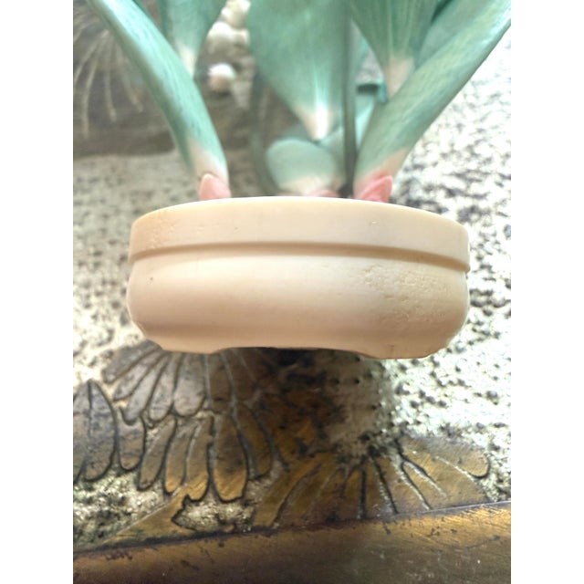 Polychrome Carved Potted Lily of the Valley For Sale - Image 11 of 12
