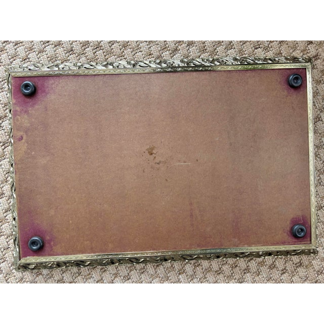 Silver Late 20th Century Silver Plated Mirrored Tray For Sale - Image 8 of 8