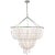 Jacqueline Two-Tier Chandelier in Burnished Silver Leaf with White Acrylic Designer: AERIN Fixture Height: 38" Canopy: 7"...