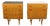 Mid-Century Maple Nightstands with Black and White Tops by František Mezulaník, 1960s, Set of 2 For Sale