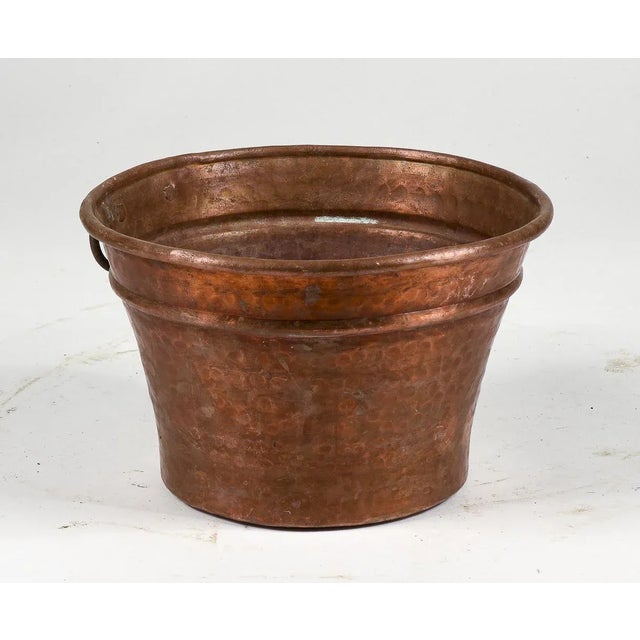 Mid-Century Heavy Copper Pottola Pan For Sale - Image 4 of 9
