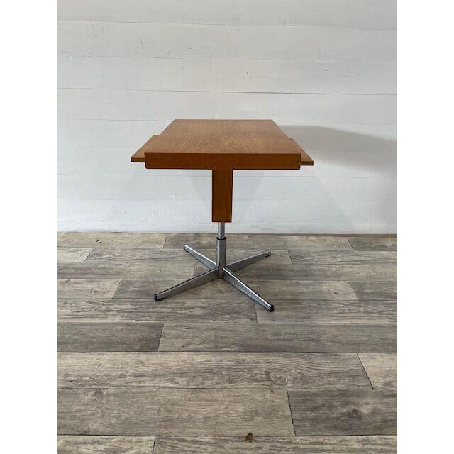Vintage Coffee Table with Chrome Leg and Turnable Plate, 1970 For Sale - Image 4 of 5