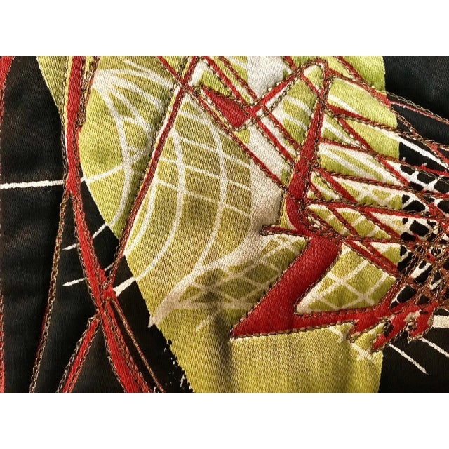 1940s Italian Tapestry with Bamboo Rod, 1940s For Sale - Image 5 of 16