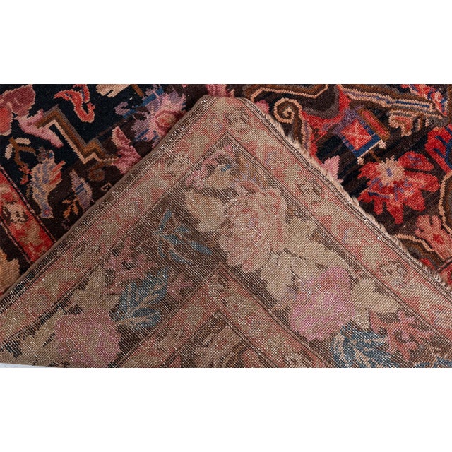 Red Doris Leslie Blau 1900s Karabagh Botanic Handmade Wool Rug For Sale - Image 8 of 8