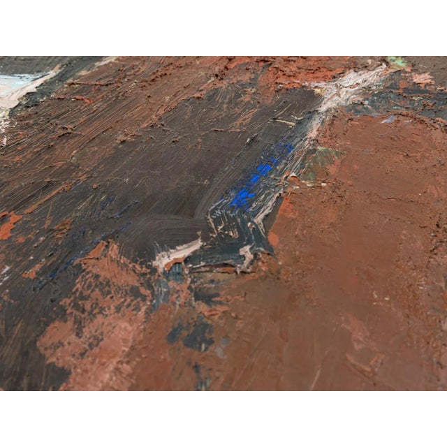 1970s Fritz Karlsson, Tecken i Sten 1, 1970, Oil on Wood, Framed For Sale - Image 5 of 13