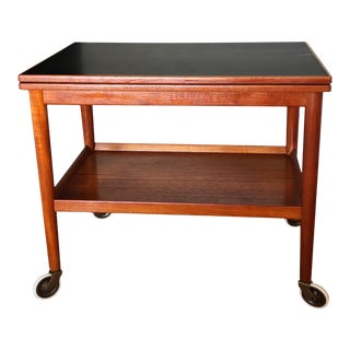 Mid-Century Ole Wanscher for P. Jeppesens Møbelfabrik A/S Danish Serving Cart For Sale
