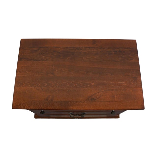 Brown Kincaid Furniture Early American Traditional Style 27" Three Drawer Nightstand W. Cherry Finish For Sale - Image 8 of 12