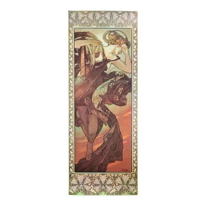 1973 After Alfons Maria Mucha "Etoile Du Soir" Lithograph Athena Reproductions Ltd London Unframed