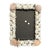 Late 20th Century Sea Shell Encrusted Folk Art Photo Frame - 4" X 6" For Sale