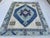 Traditional Aqua & Blue Anatolian Medallion Rug 8x10 For Sale - Image 3 of 10