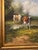 Late 19th Century Antique Pastoral Landscape Oil Painting With Cows in Ornate Gilt Frame, 19th-C. For Sale - Image 5 of 6