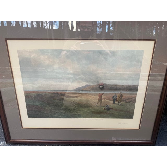 Douglas Adams "The Drive" framed & matted hand colored art print 28x37" Excellent condition The product is a hand-colored...