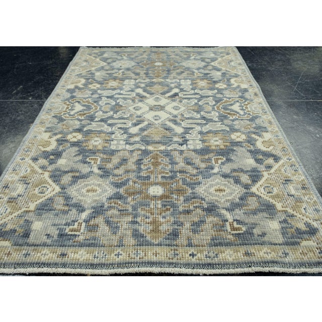 Textile Turkish Oushak Rug 1'7" x 2'5" #17197 For Sale - Image 7 of 8