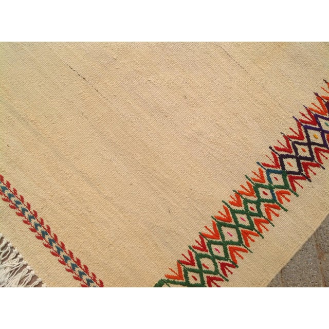 1960s Vintage Turkish Kilim Rug - 4′3″ × 6′4″ For Sale - Image 5 of 8