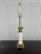 Pair of 1980s White Ceramic & Brass Lamps For Sale - Image 10 of 12