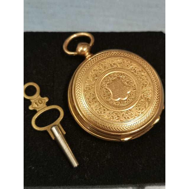 Gold Pocket Watch with Key, France For Sale - Image 12 of 12