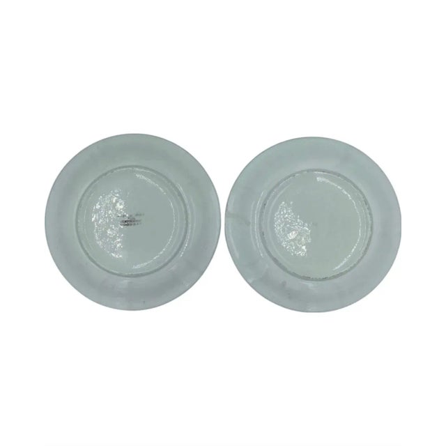 Late 20th Century Vintage Bergdorf Goodman Floral Decorative Plates, Made in Italy- a Pair For Sale - Image 5 of 12