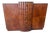 Late 20th Century Art Deco Style Sculptural Walnut Sideboard / Credenza For Sale