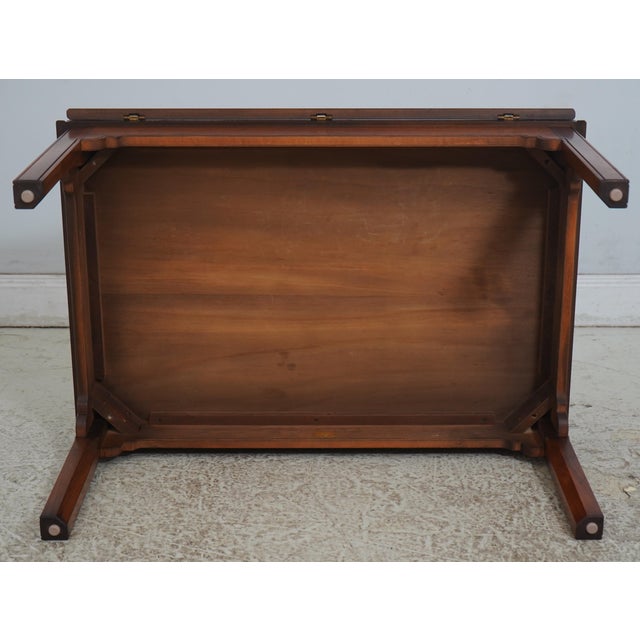 Wright Table Co Chippendale Walnut Butler Coffee Table For Sale - Image 15 of 16