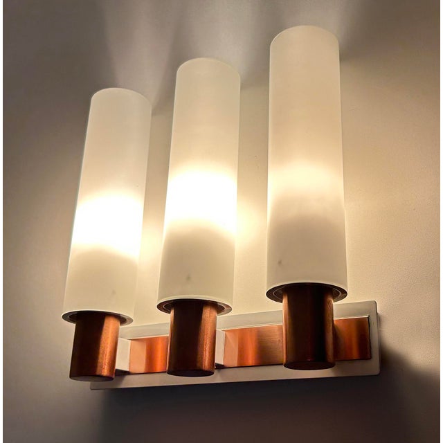 Vintage Sconce in Glass from Kaiser, 1960s For Sale - Image 4 of 15