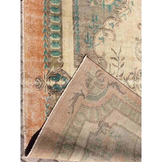 Vintage Oushak Rug - 85" X 121" For Sale - Image 10 of 11