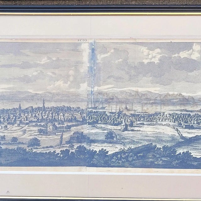 19th Century Panoramic Views of Jerusalem in Scio, Framed Engravings, Set of 2 For Sale - Image 12 of 18