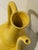 Ceramic 20th C. Mid Century Modern Sculptural Yellow Ceramic Ewer, Italian Style For Sale - Image 7 of 10