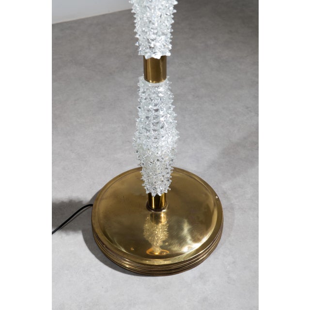 Rostrato Murano Glass Floor Lamp attributed to Ercole Barovier for Barovier & Toso, 1940s For Sale - Image 11 of 12