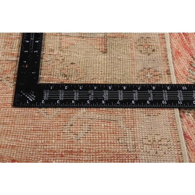 Textile Vintage Turkish Oushak Rug, 02'08 X 10'07 For Sale - Image 7 of 9