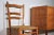 Table, Chairs & Sideboard in Wood, 1940s, Set of 9 For Sale - Image 10 of 18