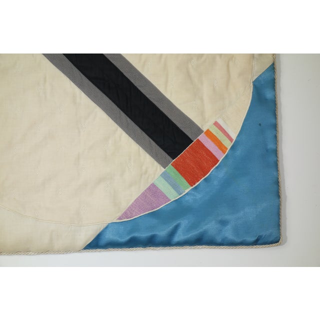 Eugenio Carmi, Italian Abstract Tapestry, 1980s, Silk For Sale - Image 9 of 15