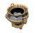 Mid 20th Century Large Neoclassical Black & Gilt Urn Centerpiece Bowl With Figural Handles For Sale In Los Angeles - Image 6 of 9
