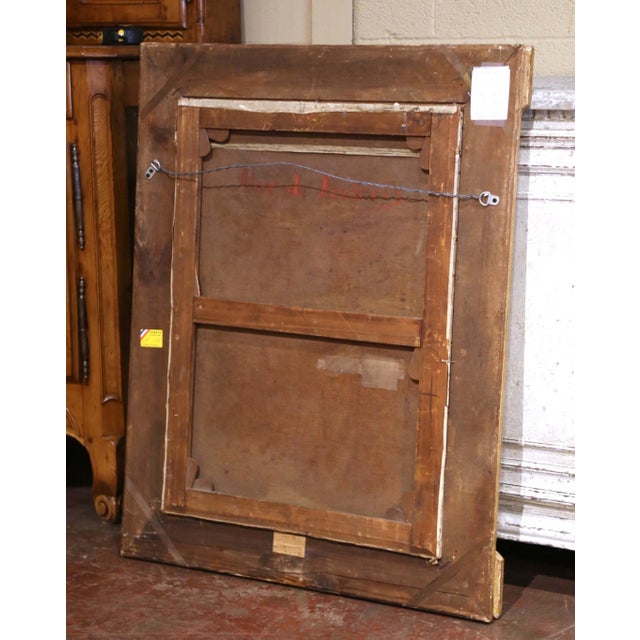 19th Century Belgian Genre Oil Painting by Alex De Andreis in Giltwood Frame For Sale - Image 9 of 11