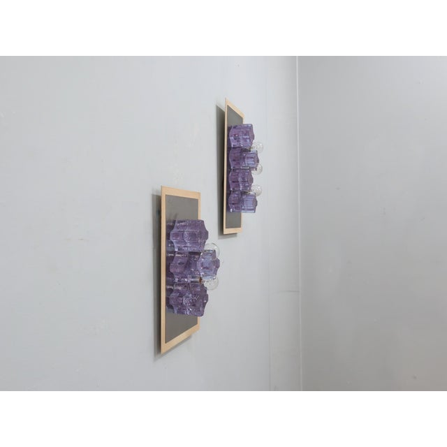 Sculptural Poliarte Murano Glass Wall Sconces, 1970s, Set of 2 For Sale - Image 10 of 12