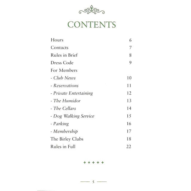 Green Annabel's London Rule Book W/ Members' Box 2018 For Sale - Image 8 of 15