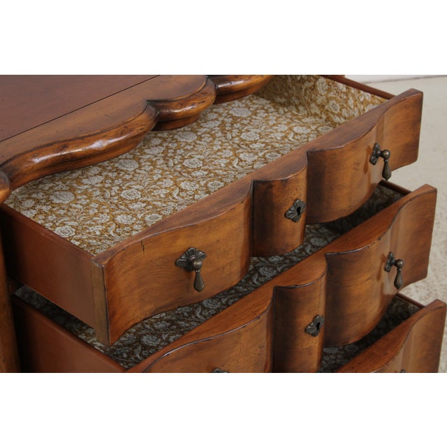 1980s Baker Milling Road Walnut French Provincial Commode Chest For Sale - Image 5 of 18
