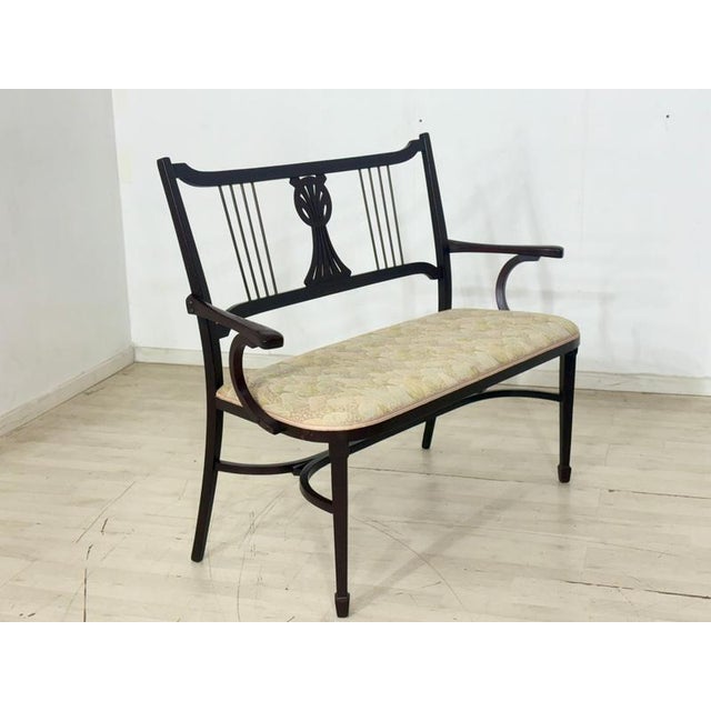 Art Nouveau Viennese Bench from Thonet, 1900s For Sale - Image 4 of 10