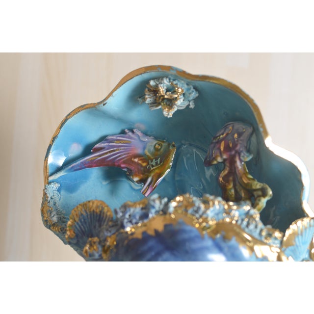 Vintage Kitsch Ceramic Lamp from Vallauris, France, 1960s For Sale - Image 9 of 11