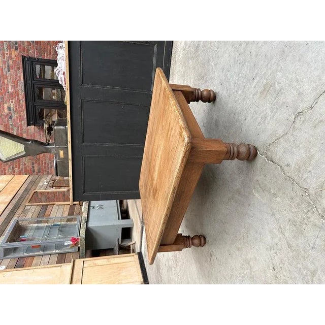 This solid elm coffee table has been fully restored. Attractive turned legs and a beautiful top make it a perfect coffee...