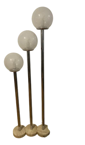 Space Age Ball Floor Lamps, 1970s, Set of 3